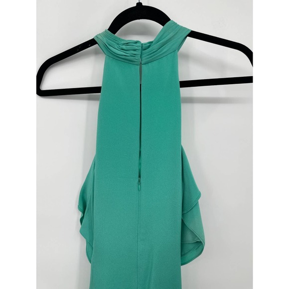 NWT Kobi Halperin Avril Dress Halter Neck Cutout Midi Green Size 2 Retail $595 - Picture 5 of 10